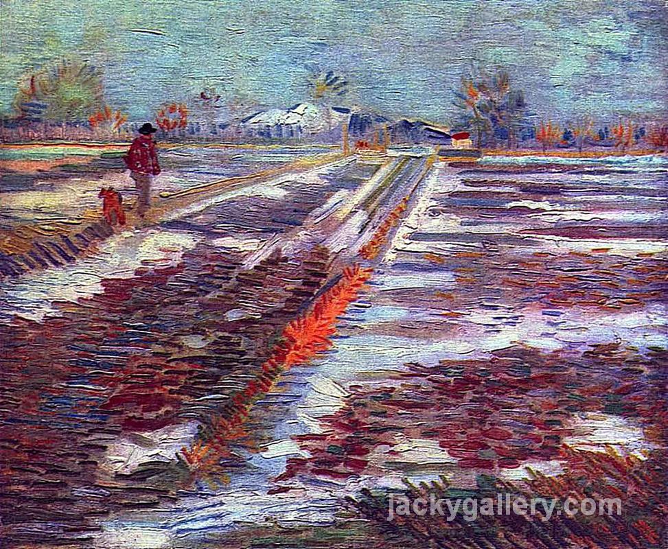 Landscape with Snow, Van Gogh painting